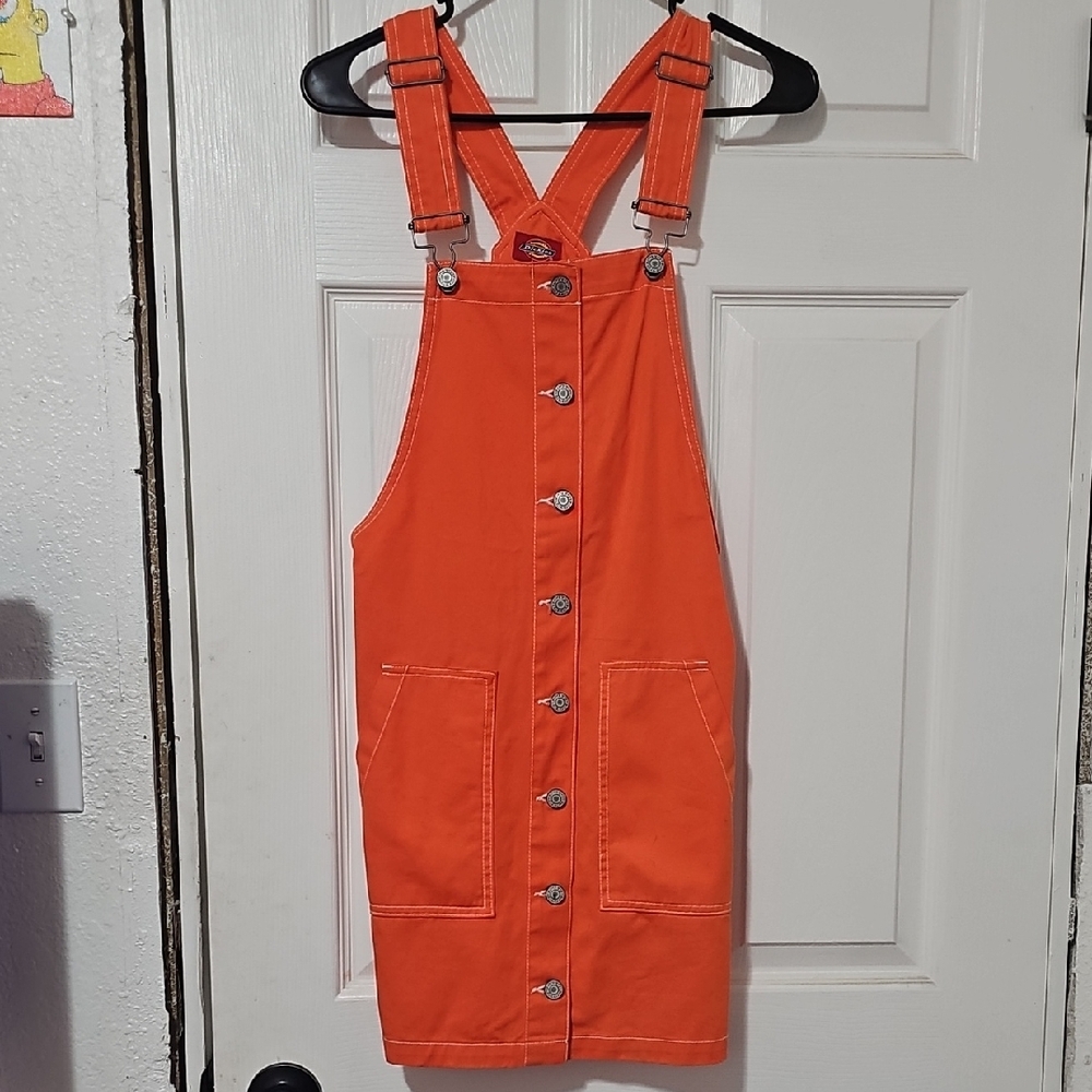 Dickies Orange Overall Dress